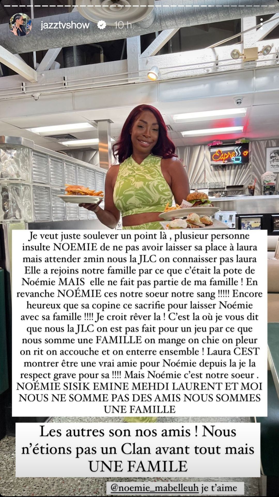 Jazz Correia l’influenceuse revient sur la relation entre Emine et Maissane