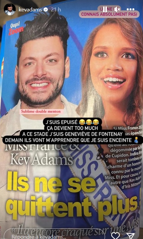 Kev Adams En Couple Avec Indira Ampiot Miss France 2023 Il Répond Et Cest Très Drôle 