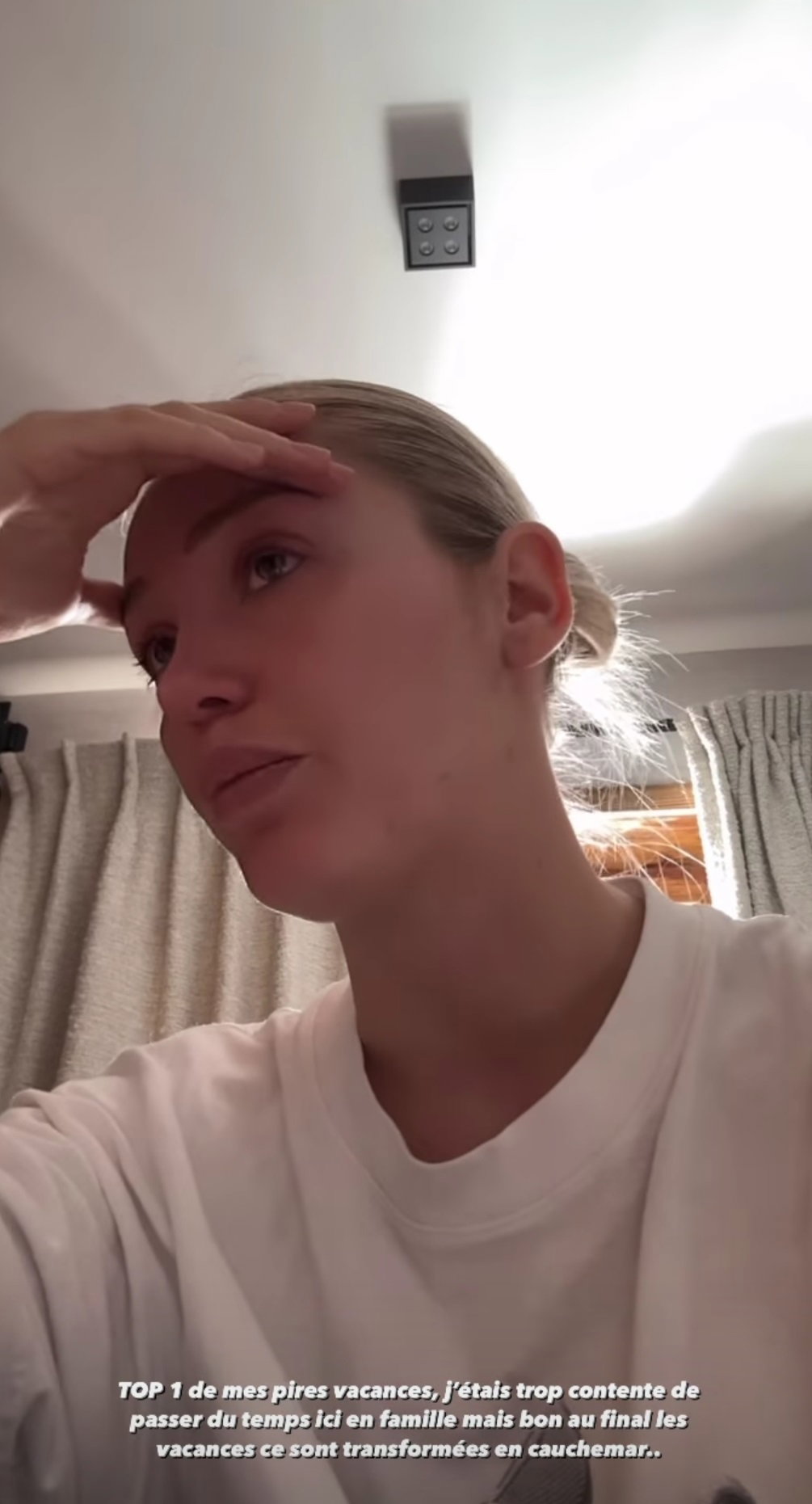 Eloïse Appelle en larmes sur Instagram :